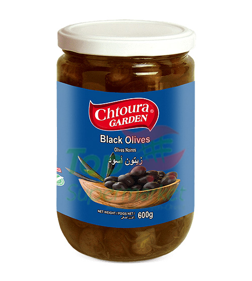 Chtoura Garden olives noires 600gr