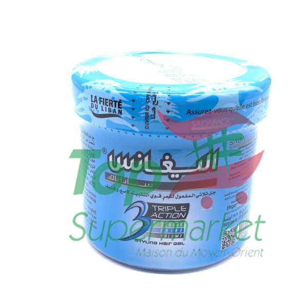 Elegance gel coiffant bleu marine 1L