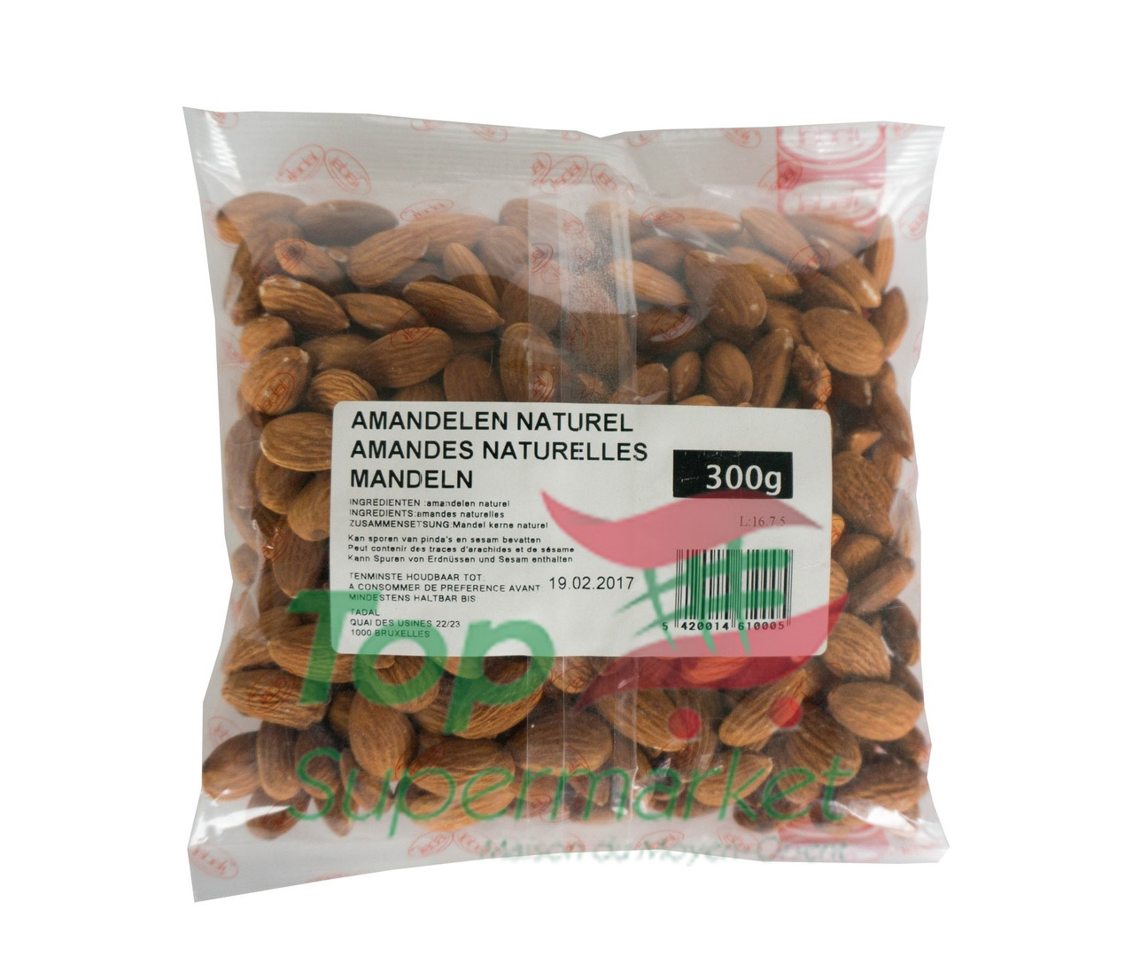 Amandes naturelles 300gr