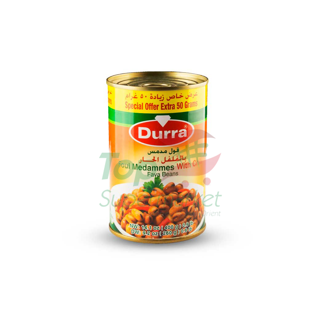 Durra fèves pelées piquantes 400gr