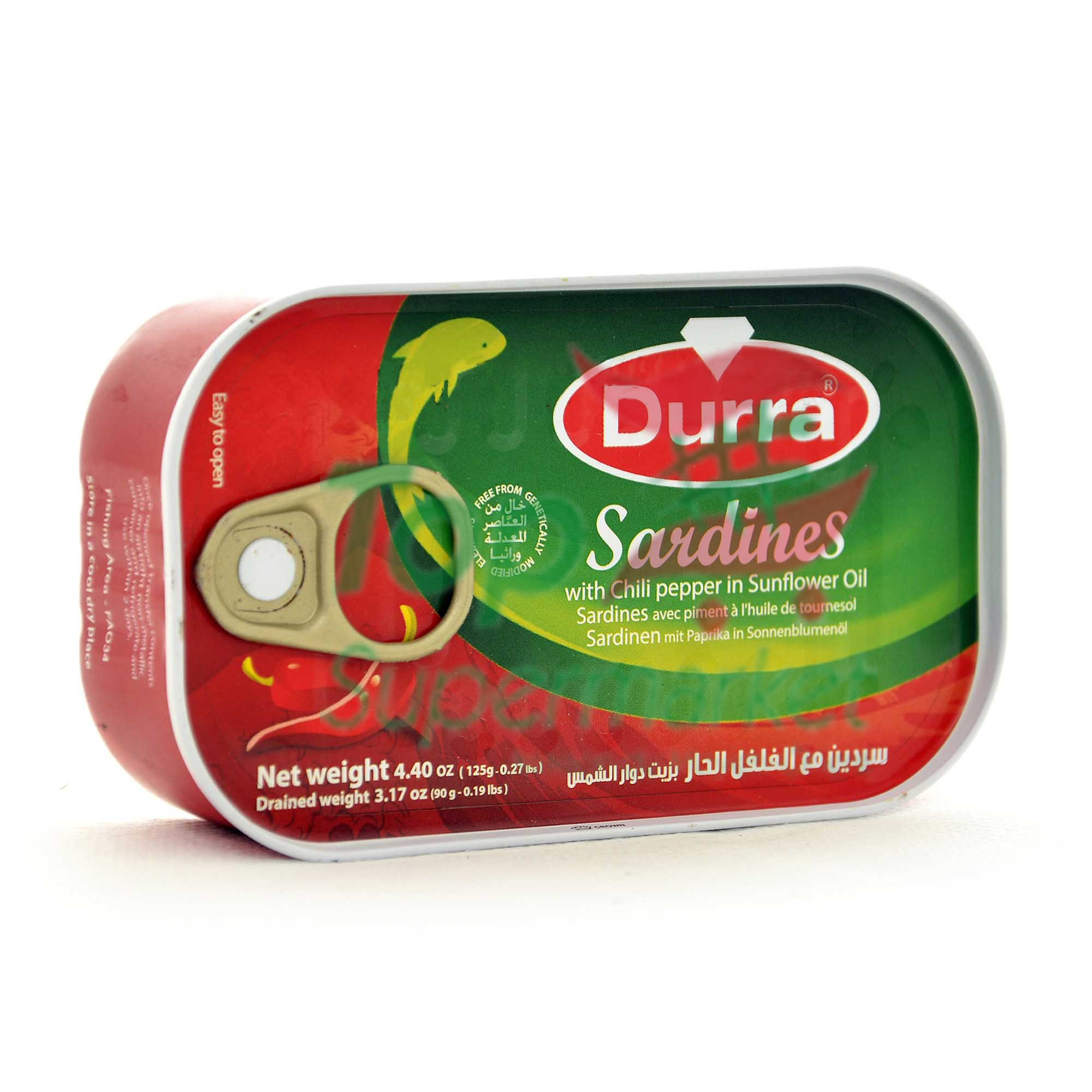 Durra Sardines Huile Hot 125gr