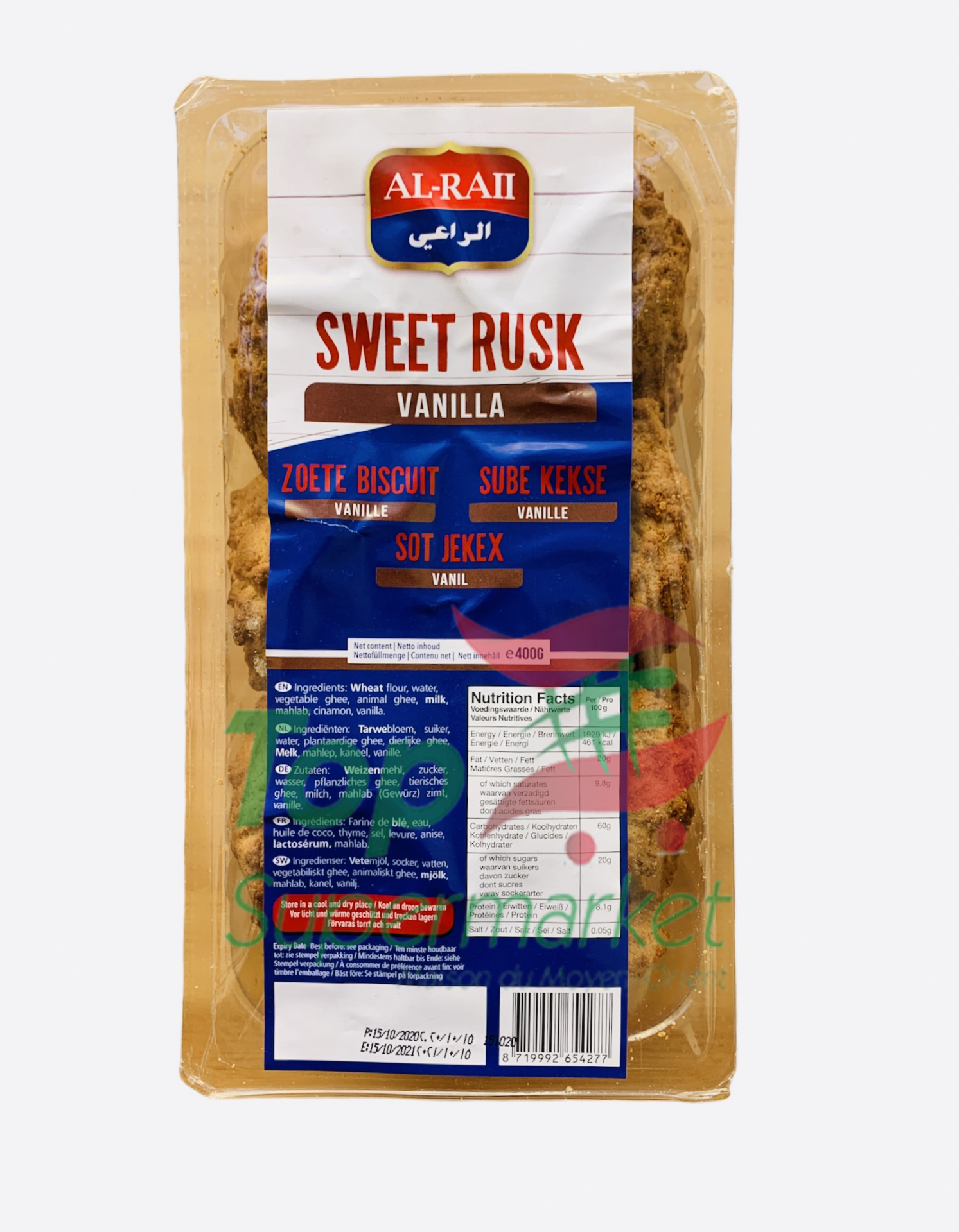 Al-Raii Sweet Rusk Vanille 400gr