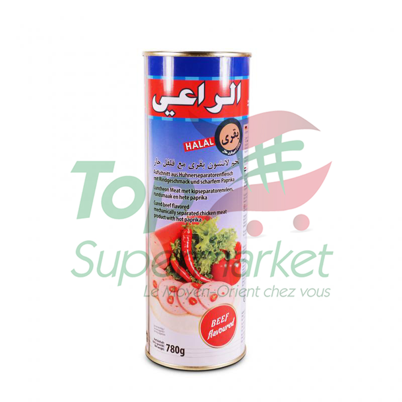 Al-Raii mortadelle boeuf piquant 800gr HALAL