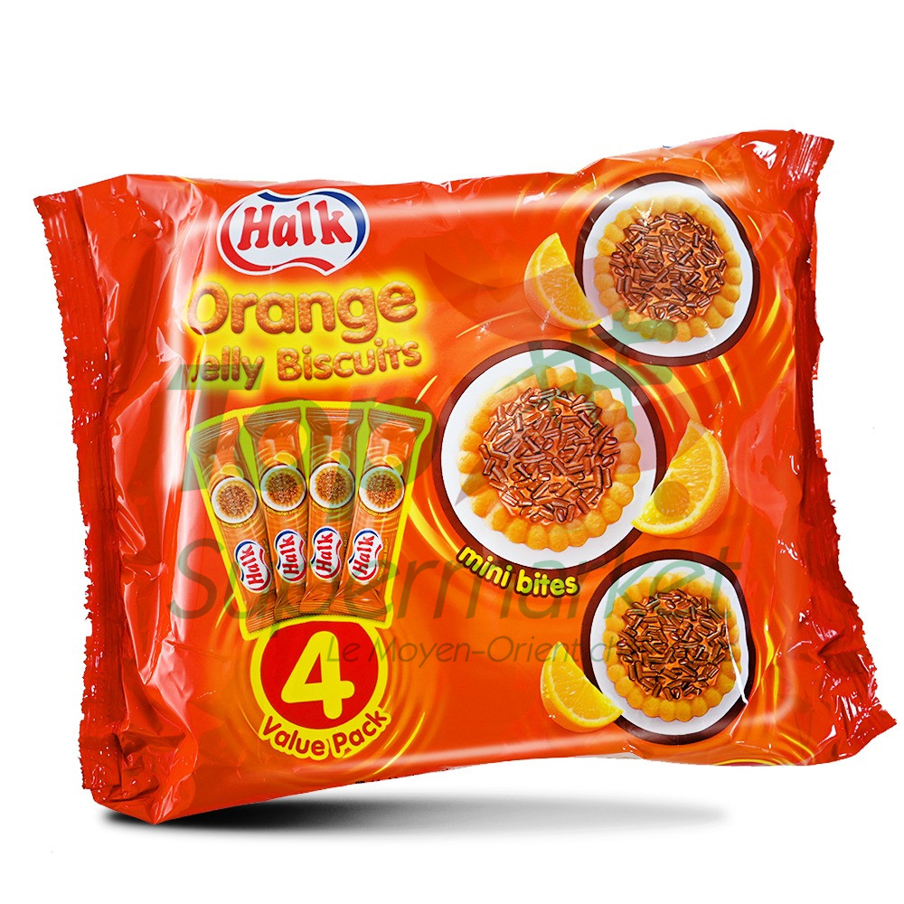 Halk Orange Biscuits X4