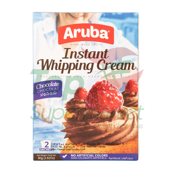 Aruba crème chantilly chocolat 80gr