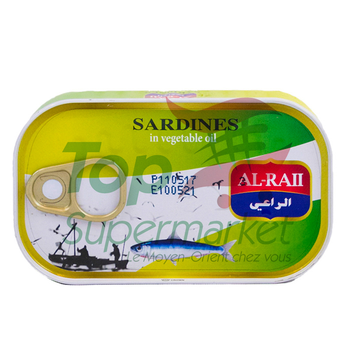 Al-Raii sardines à l'huile 125gr