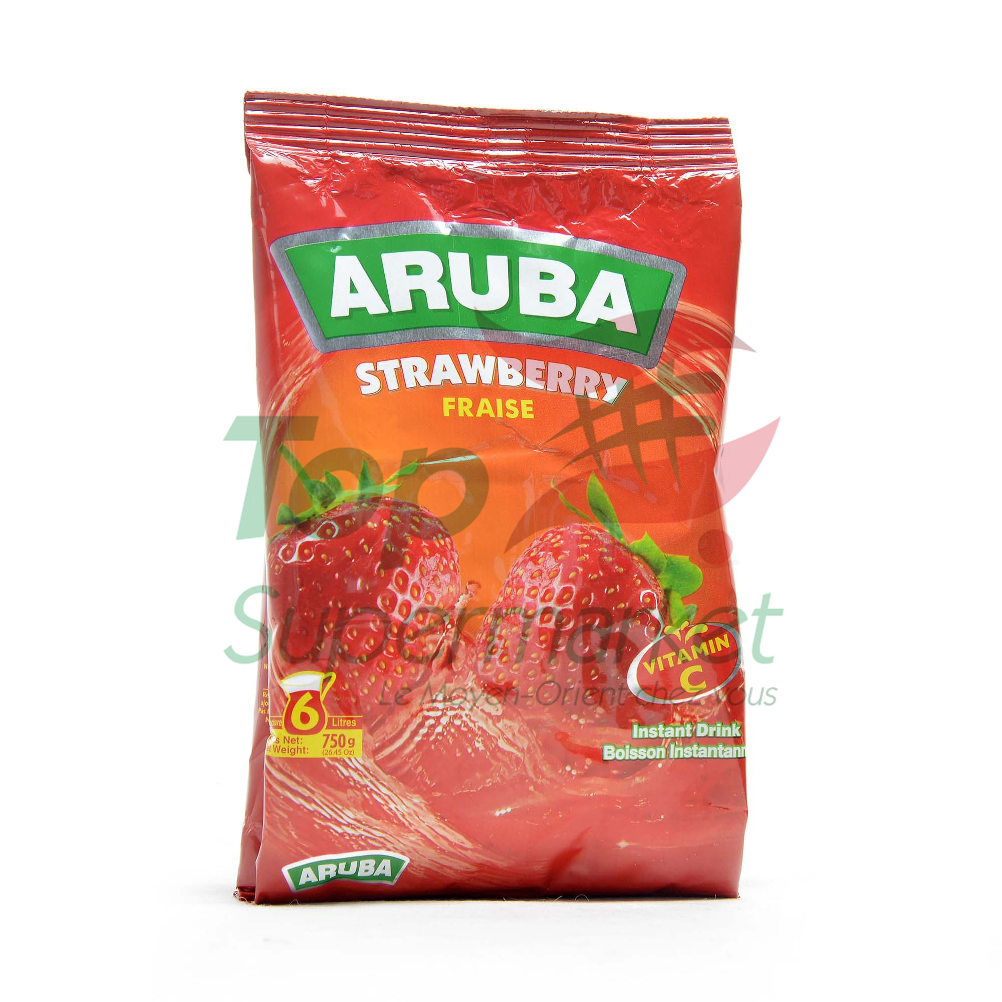 Aruba  jus de fraise en poudre 750gr