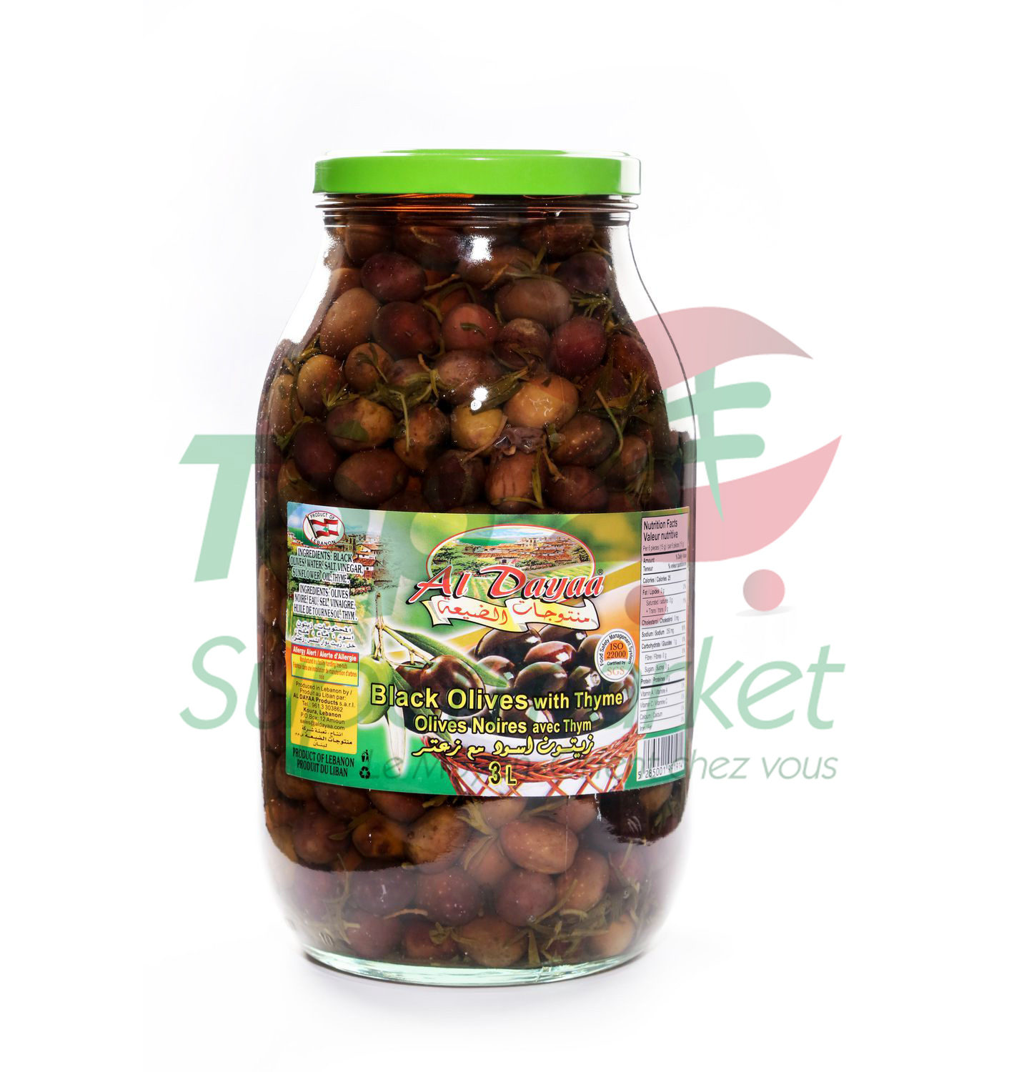 Al Dayaa olives noires 3KG