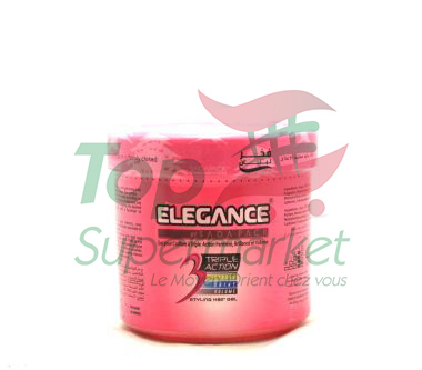 Elegance gel coiffant rose 500ml