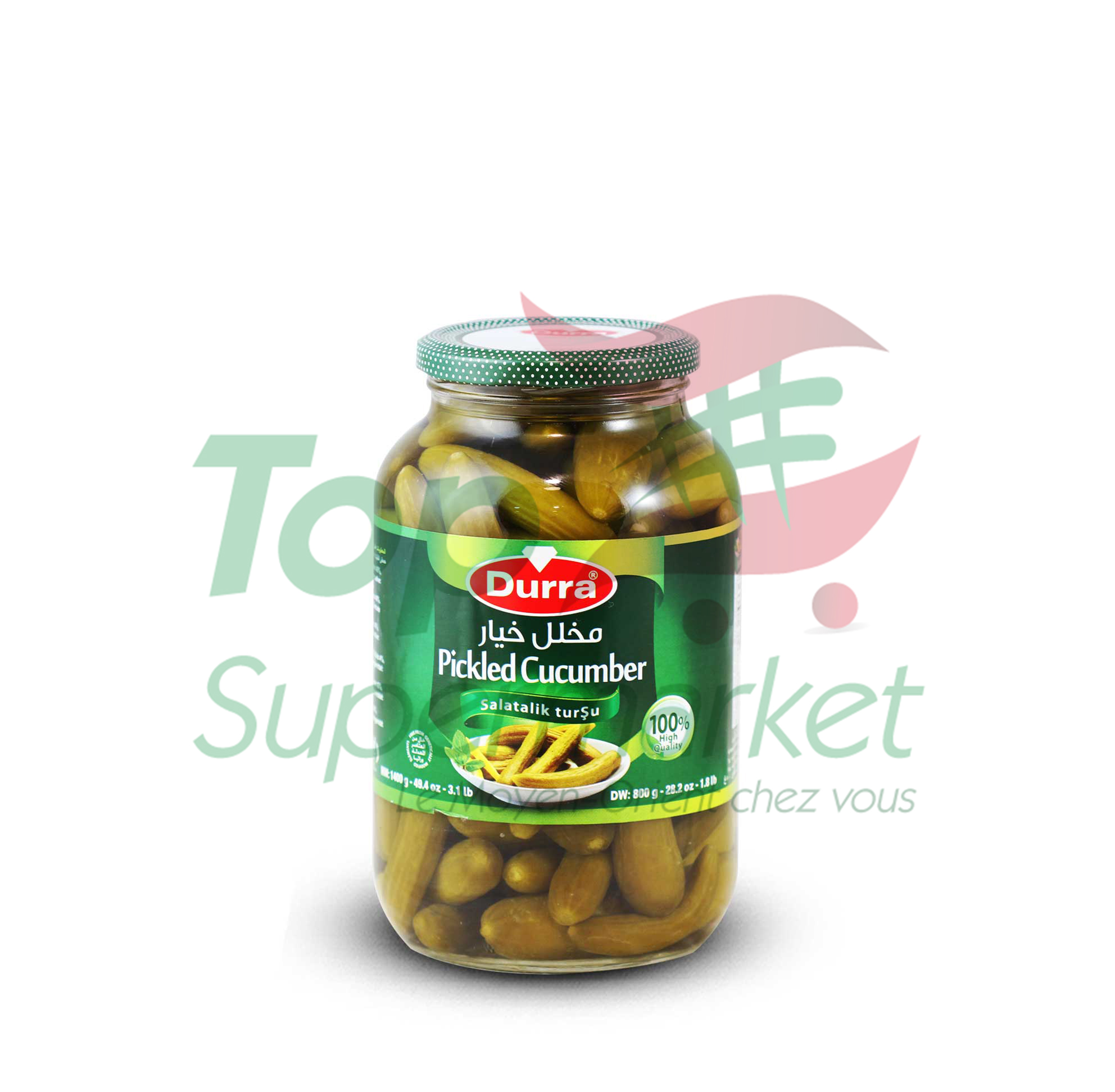 Durra concombres marinés 1,4KG