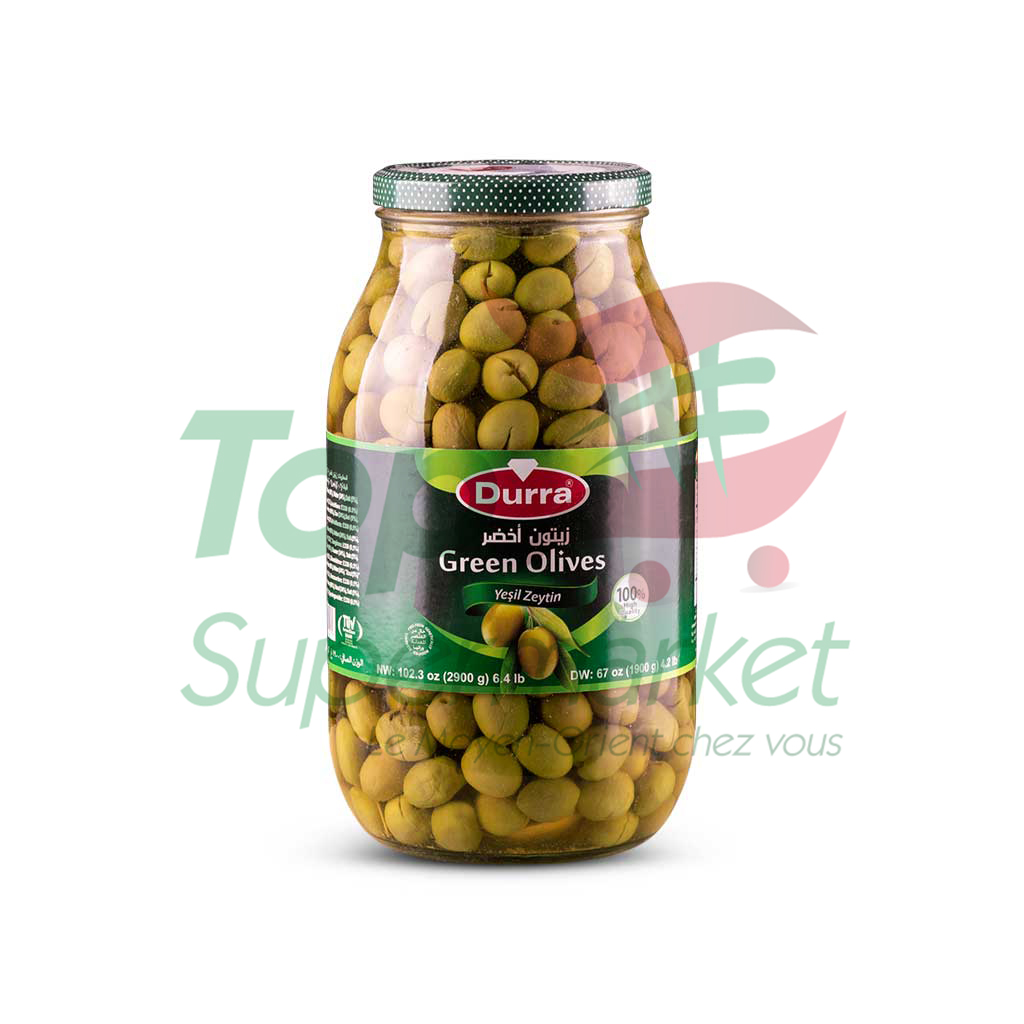 Durra olives vertes d'Alep 3KG