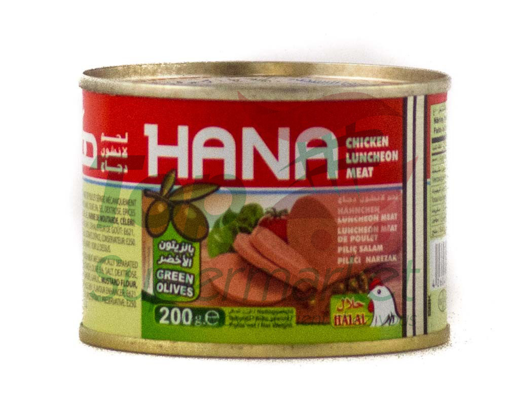 Hana mortadelle de poulet avec olives 200gr rond HALAL