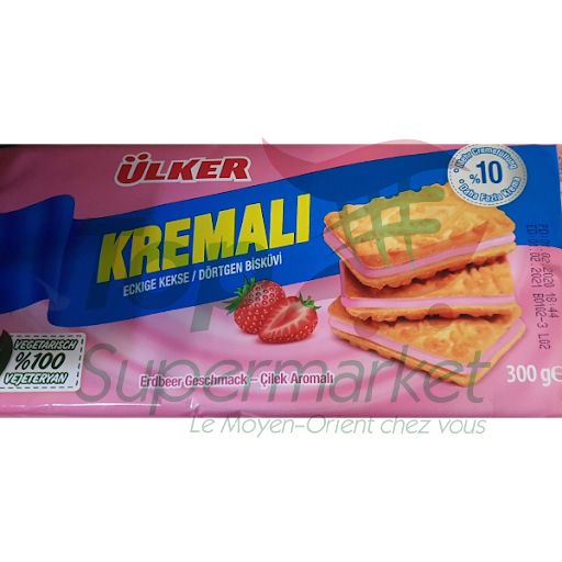 Ulker biscuits Kremali fraise 300gr